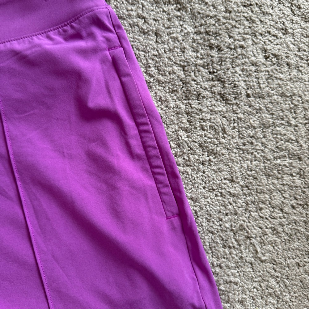 Athleta Brooklyn Pant Purple Sz 4 Athleisure Bright Maximal Gorpcore Comfortable - Picture 3 of 12